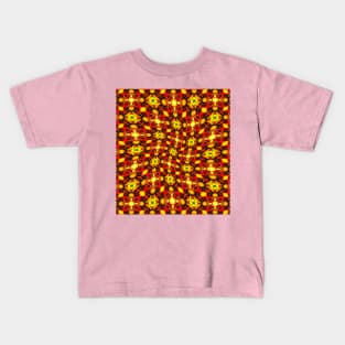 Happy Sunflower Pattern Kids T-Shirt